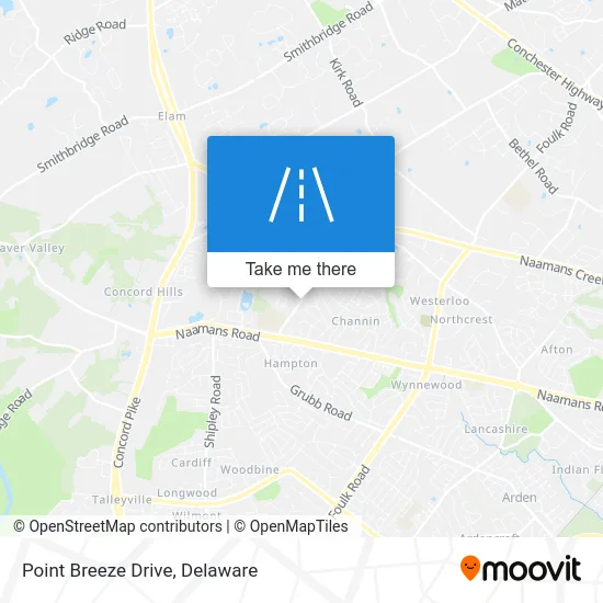 Point Breeze Drive map