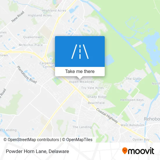 Powder Horn Lane map