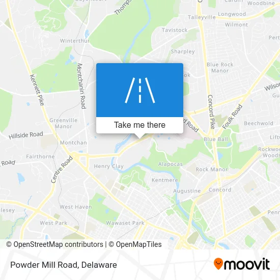 Powder Mill Road map