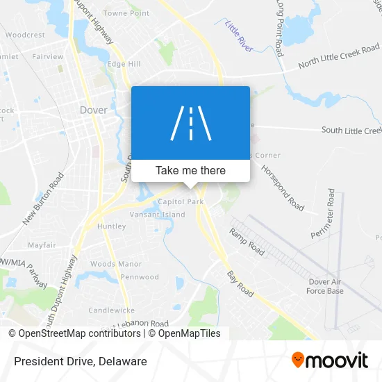 President Drive map
