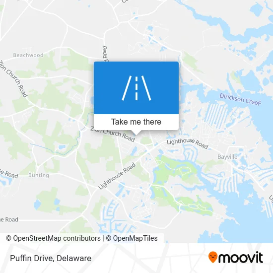 Puffin Drive map