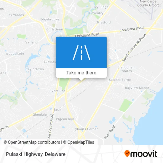 Pulaski Highway map