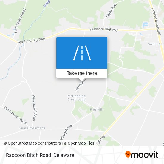 Mapa de Raccoon Ditch Road