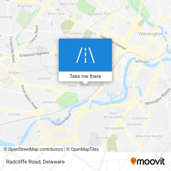 Radcliffe Road map
