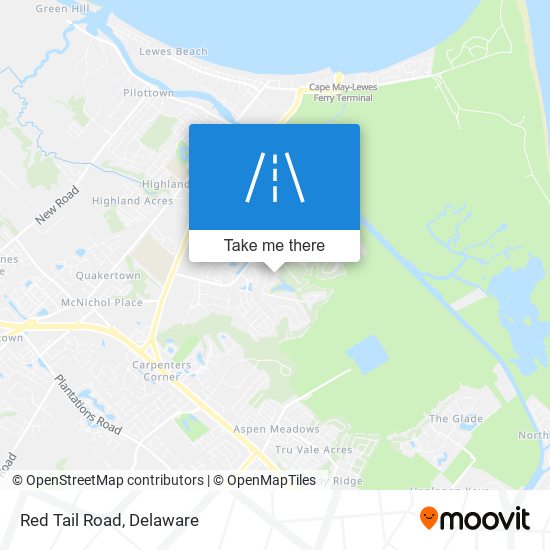 Mapa de Red Tail Road