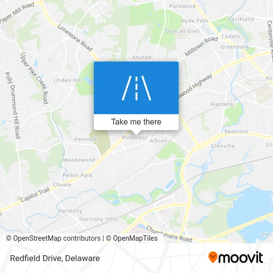 Redfield Drive map
