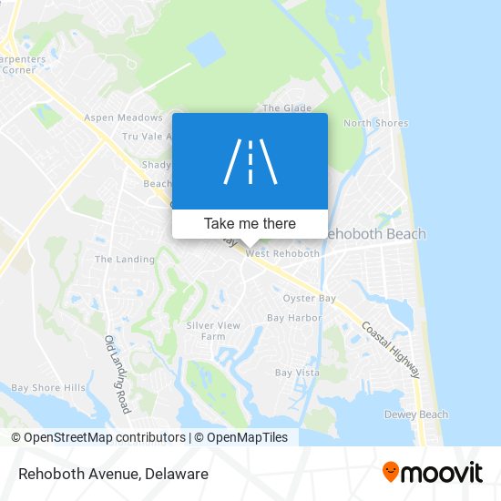Mapa de Rehoboth Avenue