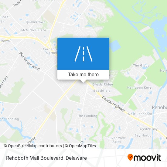 Rehoboth Mall Boulevard map