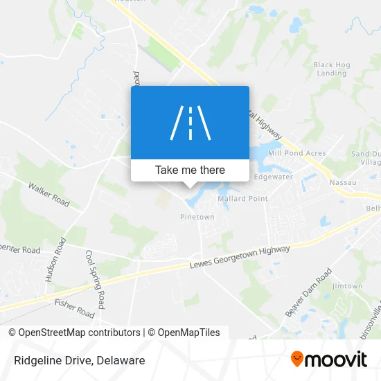 Ridgeline Drive map
