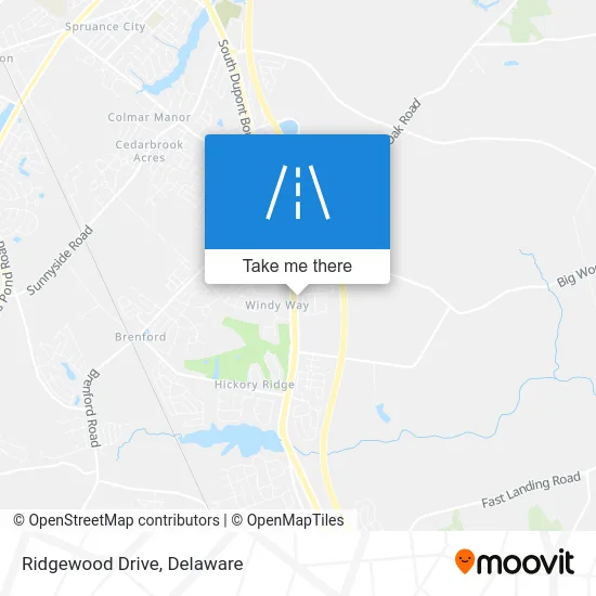 Ridgewood Drive map