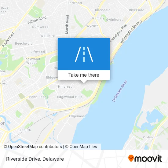 Riverside Drive map