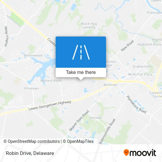 Robin Drive map