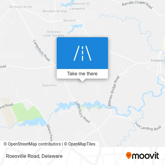 Roesville Road map