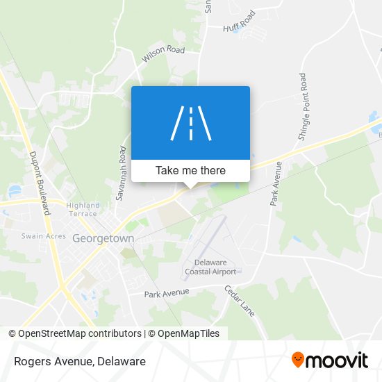 Mapa de Rogers Avenue