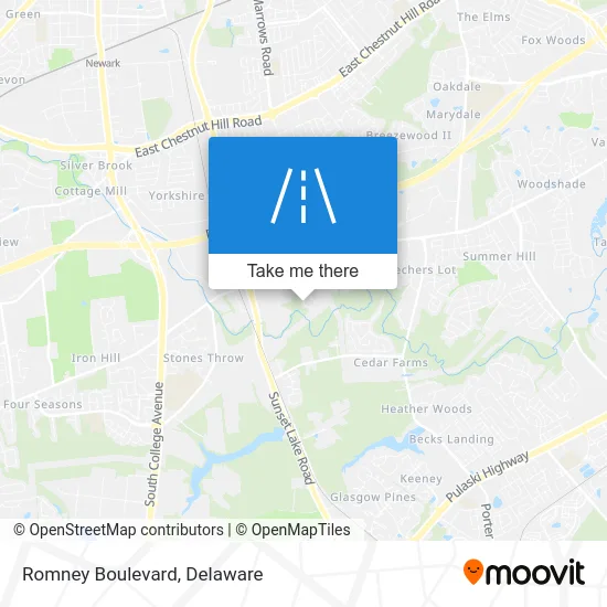 Romney Boulevard map