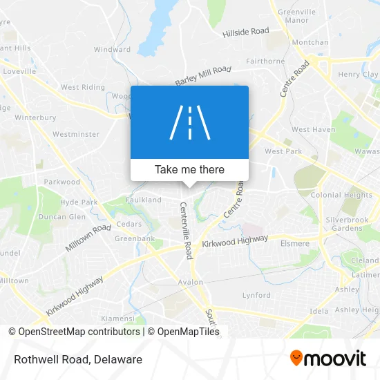 Rothwell Road map