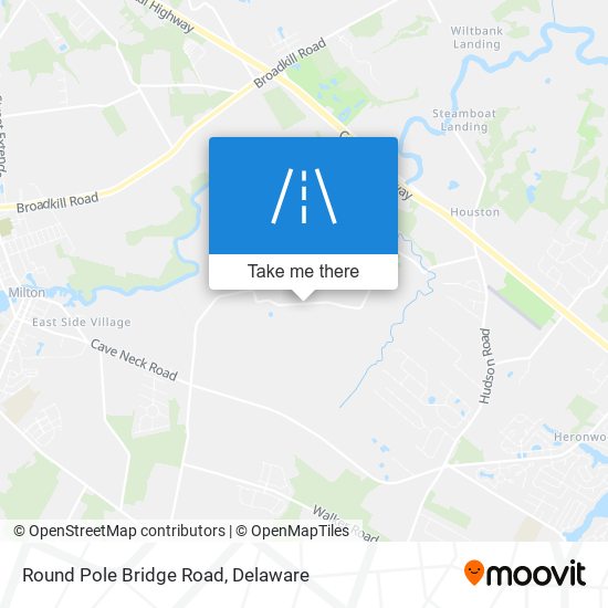 Round Pole Bridge Road map