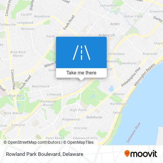 Mapa de Rowland Park Boulevard