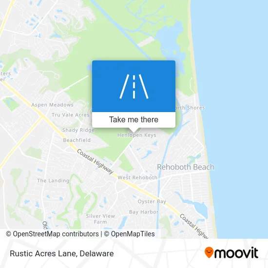 Rustic Acres Lane map