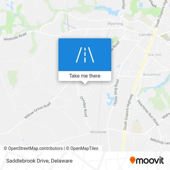 Saddlebrook Drive map