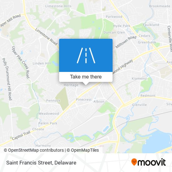 Mapa de Saint Francis Street