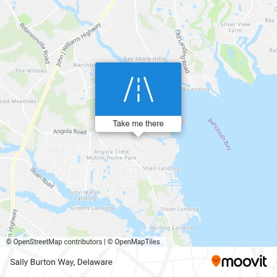 Sally Burton Way map