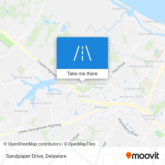 Sandpaper Drive map