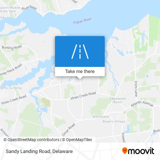 Mapa de Sandy Landing Road