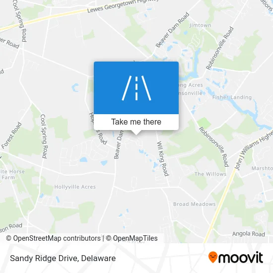 Sandy Ridge Drive map