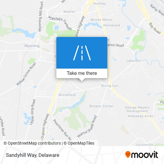 Mapa de Sandyhill Way