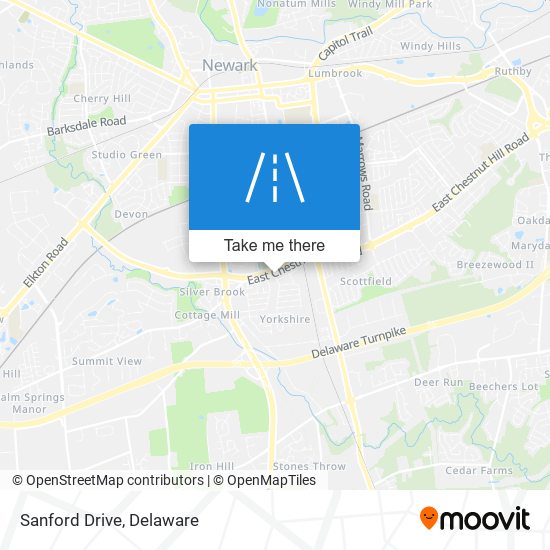 Mapa de Sanford Drive