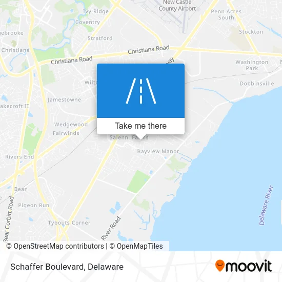 Schaffer Boulevard map