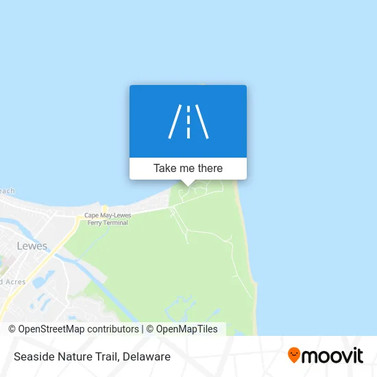 Seaside Nature Trail map
