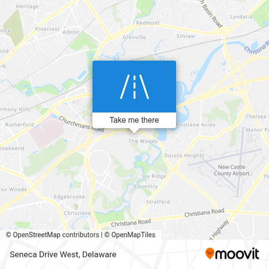 Seneca Drive West map