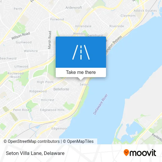 Seton Villa Lane map