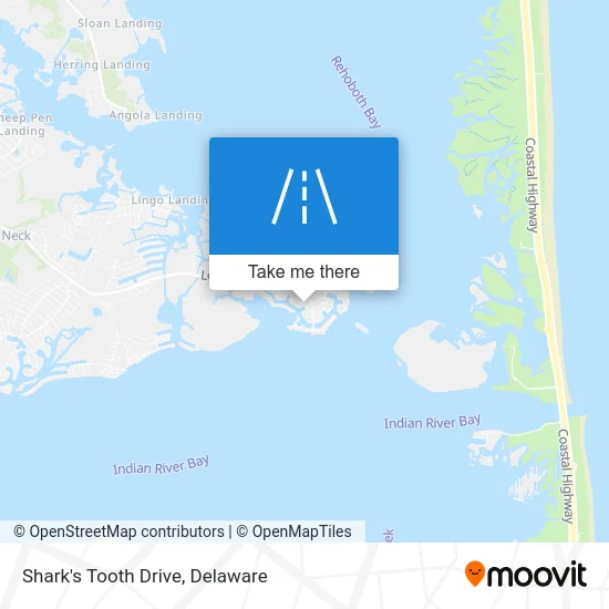 Shark's Tooth Drive map