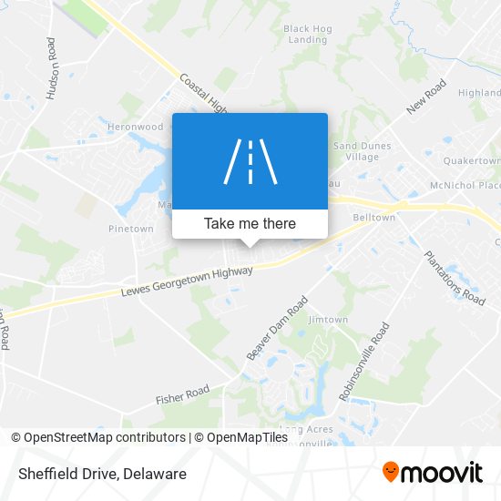 Sheffield Drive map