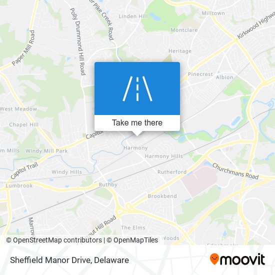Mapa de Sheffield Manor Drive