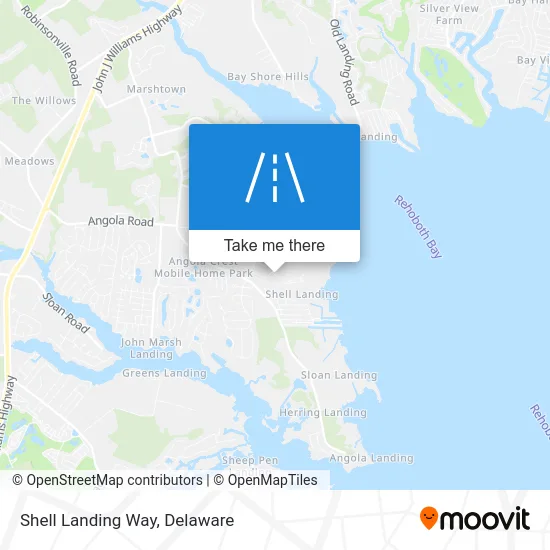 Shell Landing Way map