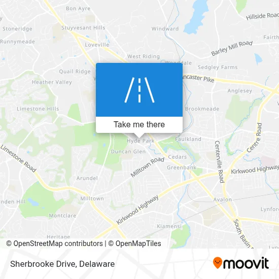 Sherbrooke Drive map
