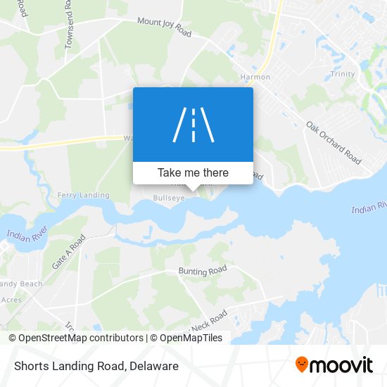 Mapa de Shorts Landing Road