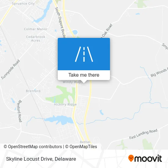 Skyline Locust Drive map