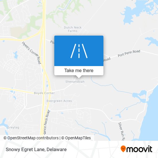Mapa de Snowy Egret Lane