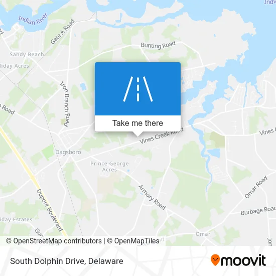 South Dolphin Drive map