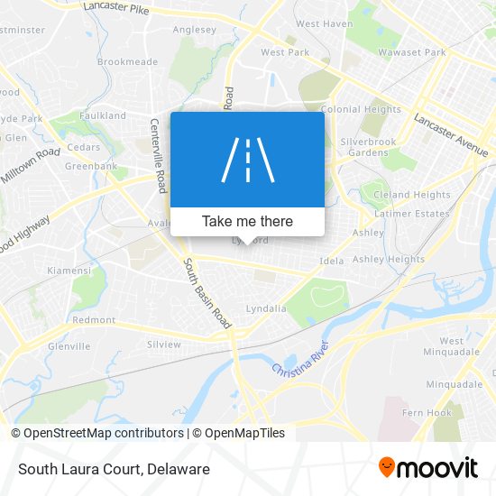 South Laura Court map