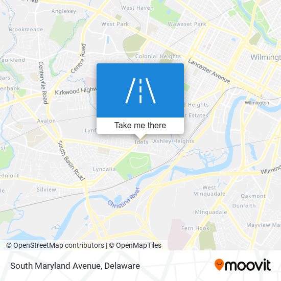 South Maryland Avenue map