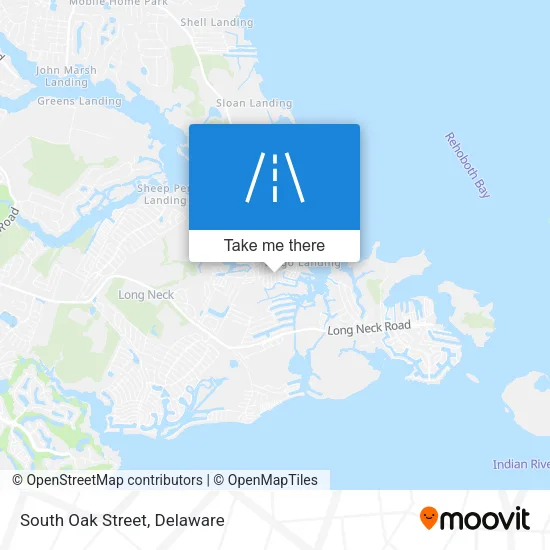 South Oak Street map