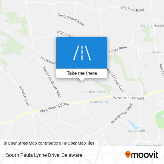 South Paula Lynne Drive map