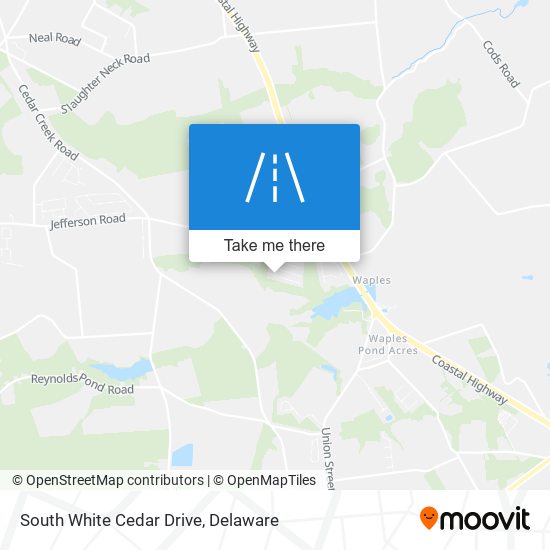 South White Cedar Drive map