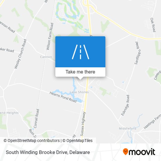 Mapa de South Winding Brooke Drive